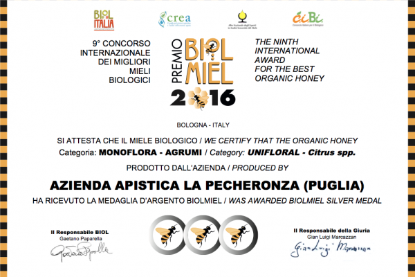 Miele di Agrumi - Premio Biolmiel Miele di Agrumi - Premio Biolmiel